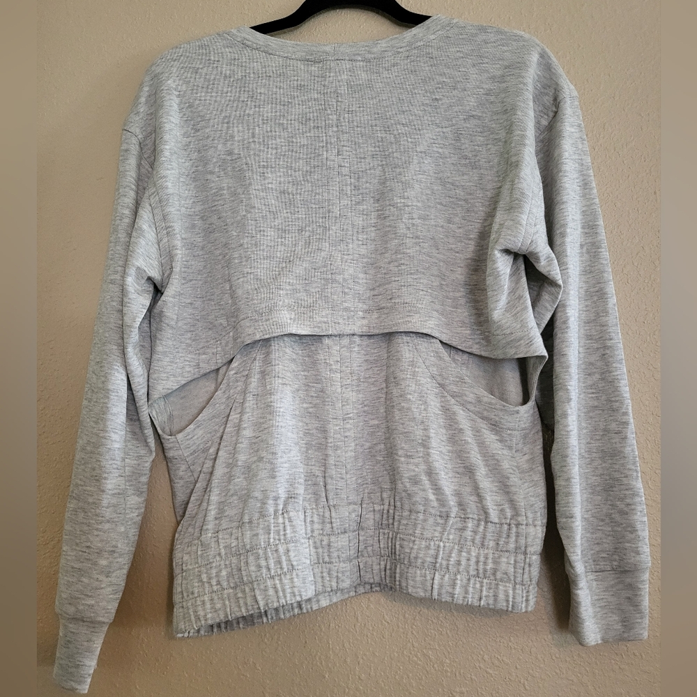 Helmut Lang Cut Out Towel Terry Sweatshirt